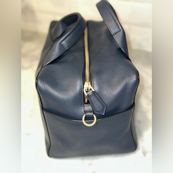 Reed Krakoff Navy Leather Satchel - Picture 9 of 13